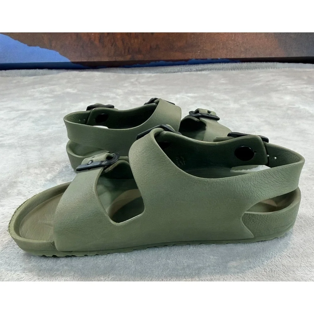 Birkenstock Kids Milano EVA Sandals Olive Green Size 31 / 13.0-13.5